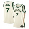 Dres Boston Celtics Jaylen Brown 7 Nike 2023-24 City Edition Bijela Swingman